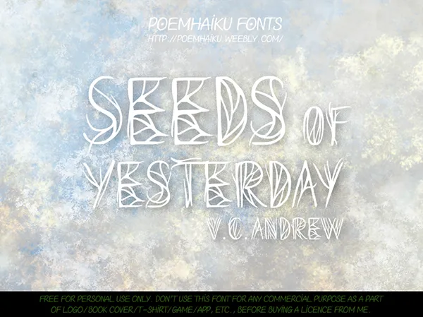 Seeds of Yesterday author illustration