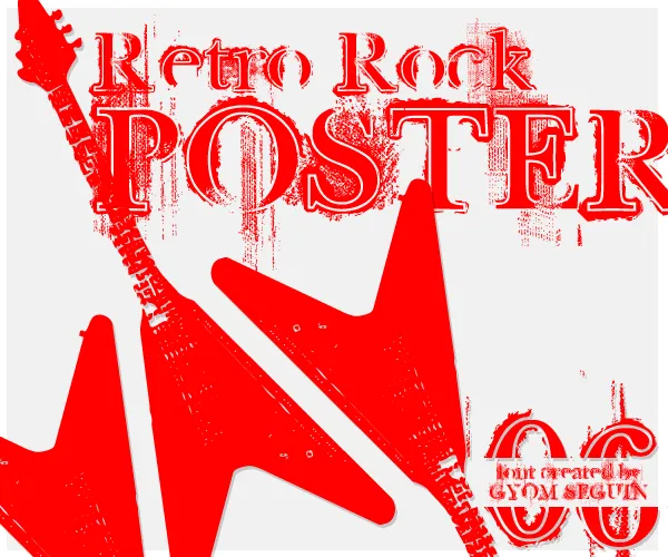 Retro Rock Poster author illustration