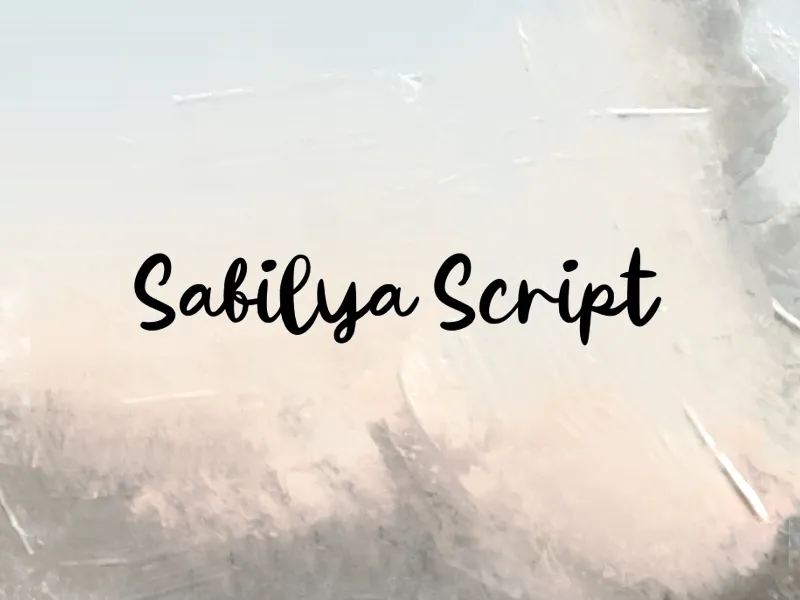 Sabilya Script author illustration
