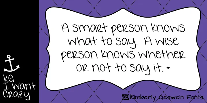 KG I Want Crazy author illustration