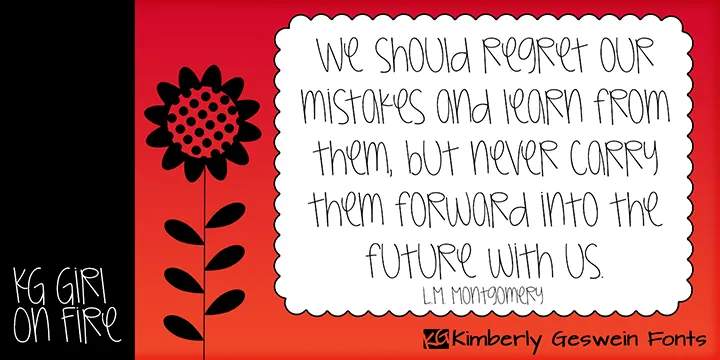 KG Girl On Fire author illustration