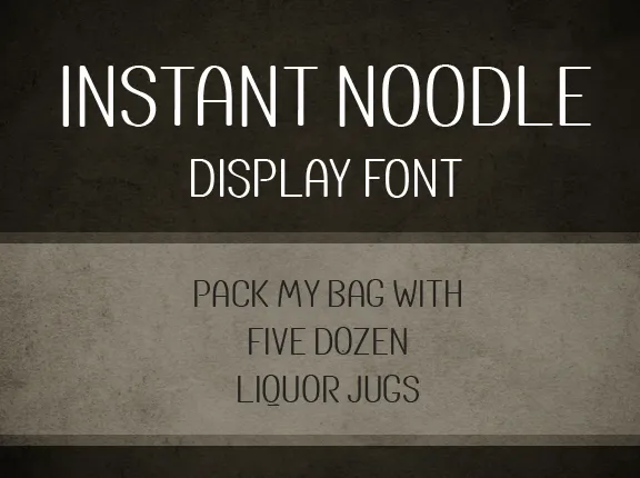 Instant Noodle author illustration