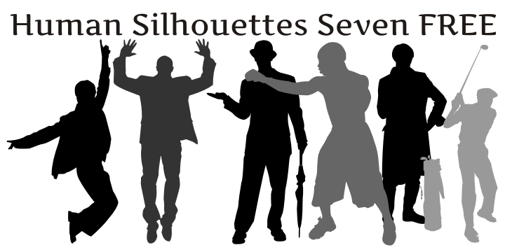 Human Silhouettes Free Seven author illustration