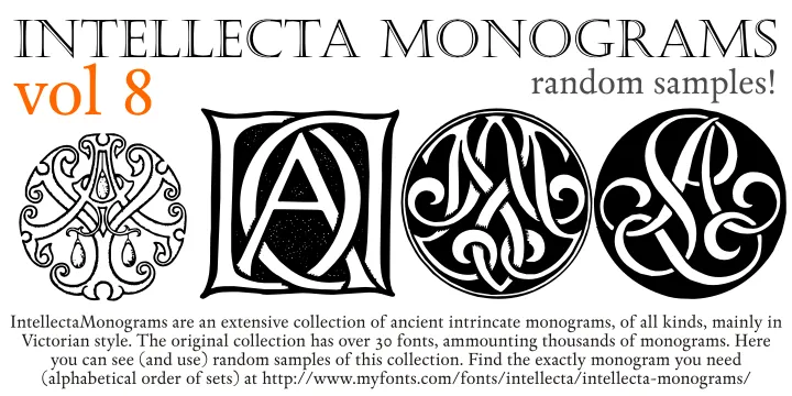 Intellecta Monograms Random Samples Eight author illustration