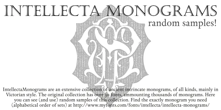 Intellecta Monograms Random Samples author illustration