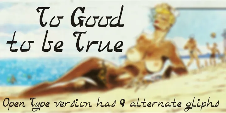 Too Good To Be True author illustration