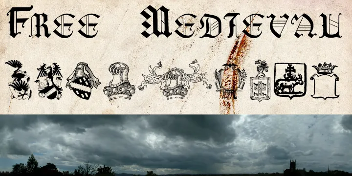 Free Medieval author illustration