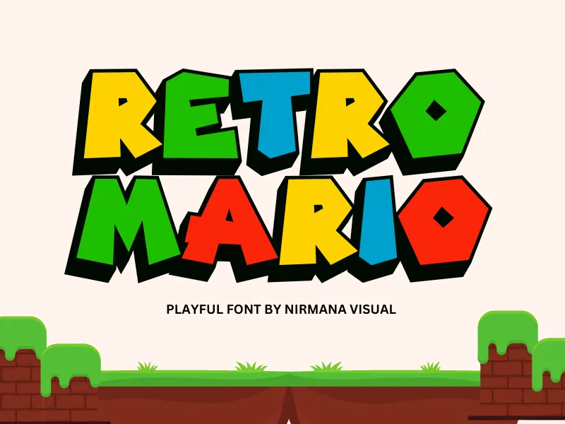 Retro Mario author illustration