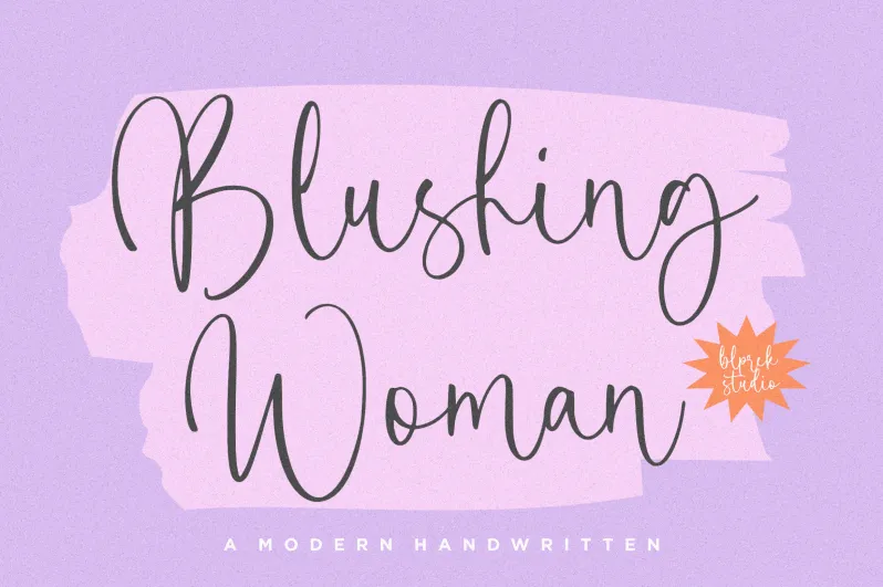 Blushing Woman author illustration