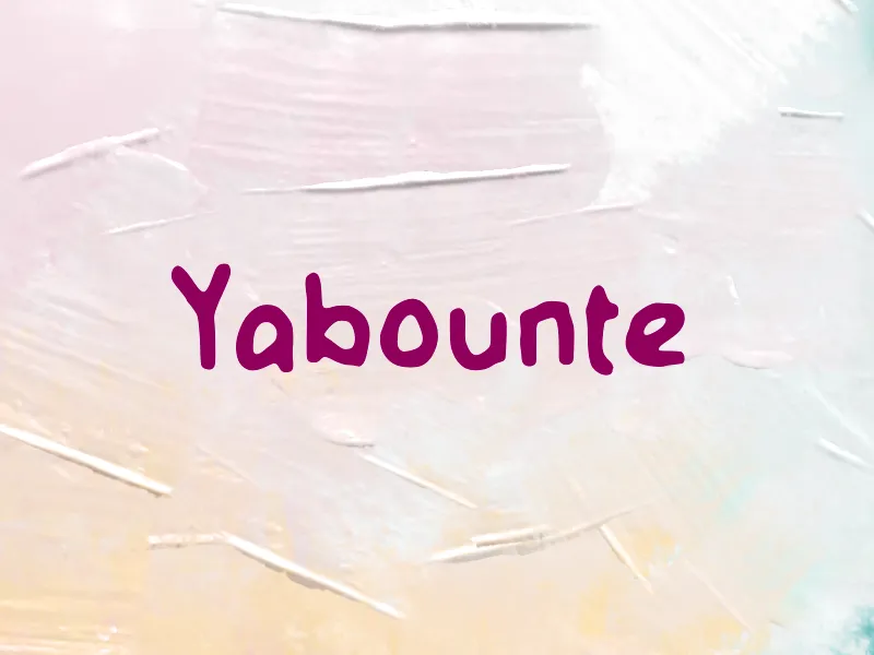 Yabounte author illustration