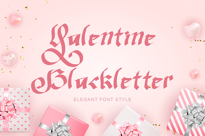 Valentine Blackletter author illustration