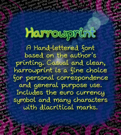 Harrowprint author illustration