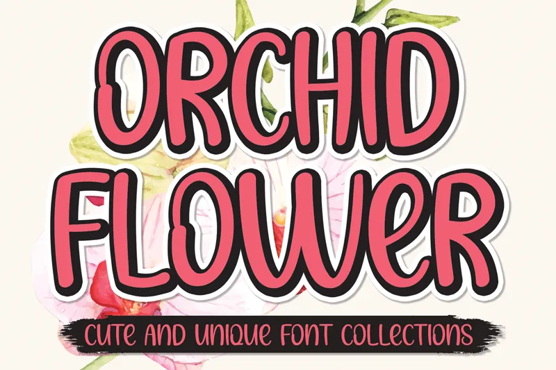 Orchid Flower author illustration