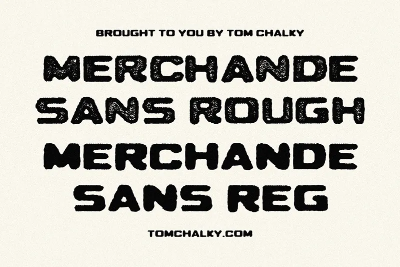 Merchande Print Sans author illustration