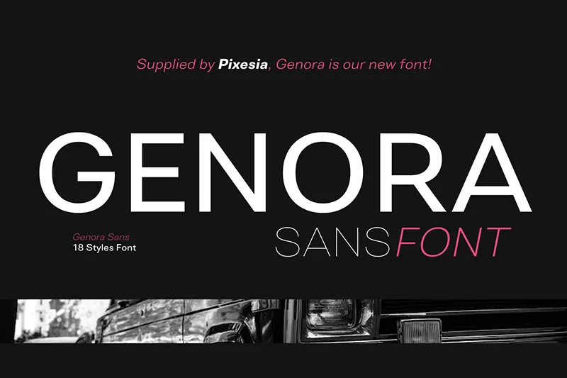 Genora Sans author illustration