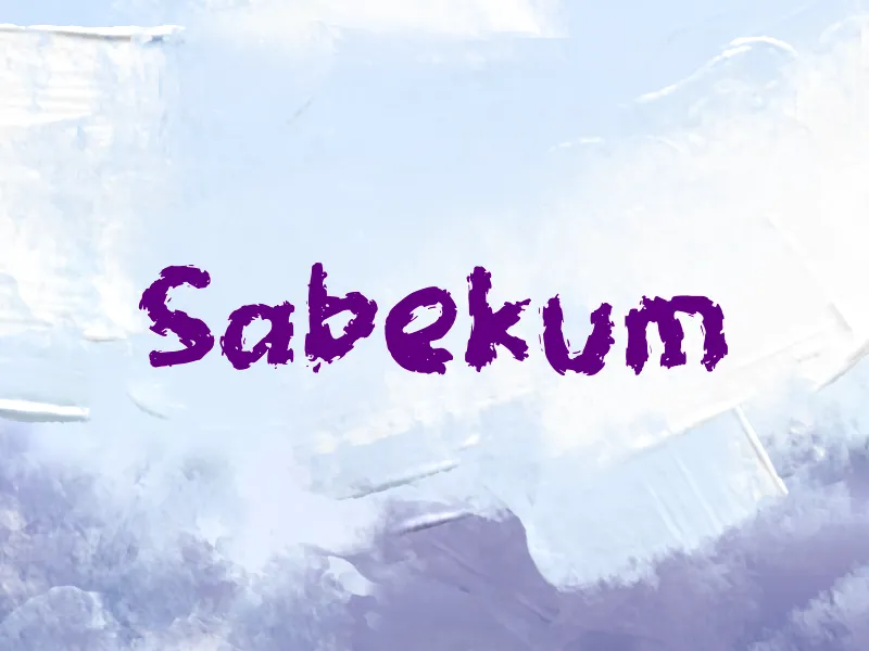 Sabekum author illustration