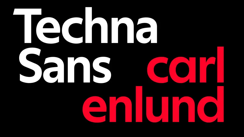 Techna Sans author illustration