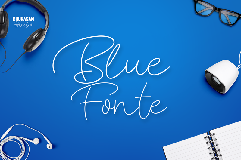 Blue Fonte author illustration