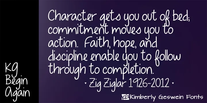 KG Begin Again author illustration