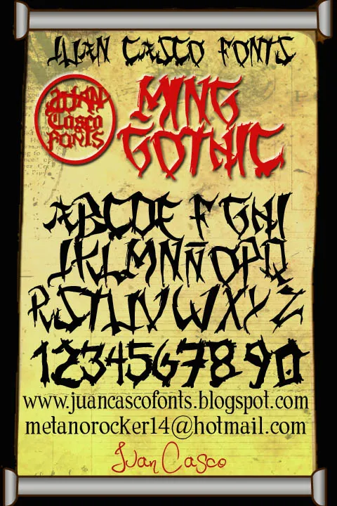 Ming Gothic author illustration