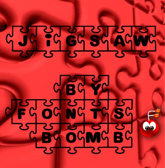 Fonts Bomb JiGSAW author illustration