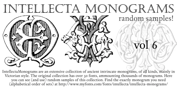 Intellecta Monograms Random Samples Six author illustration
