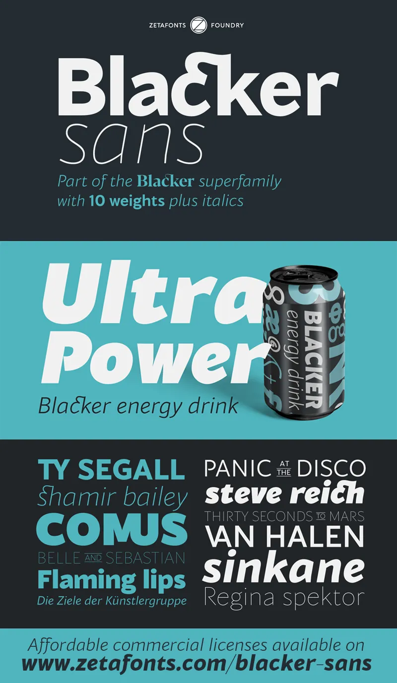 Blacker Sans author illustration