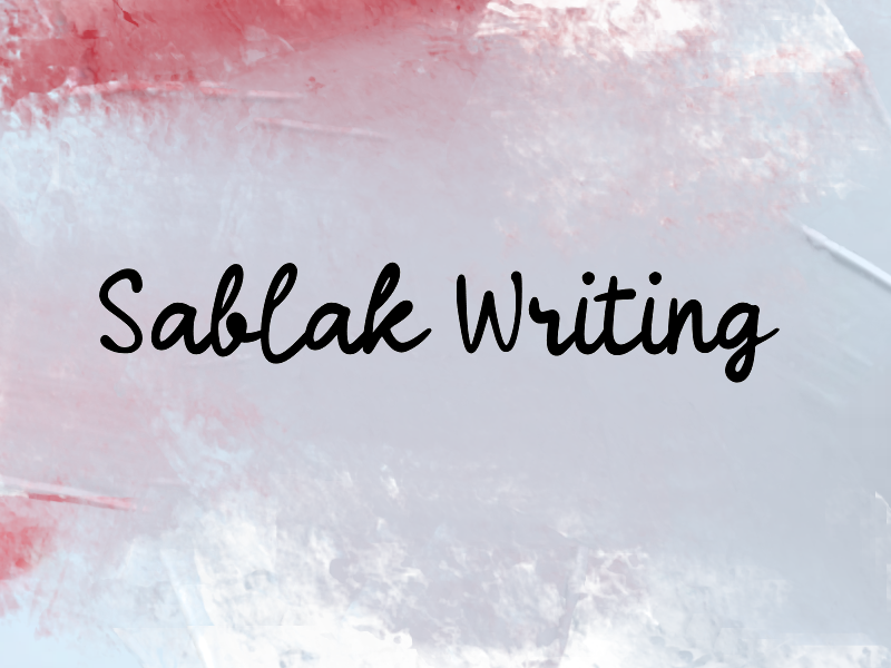 Sablak Writing author illustration
