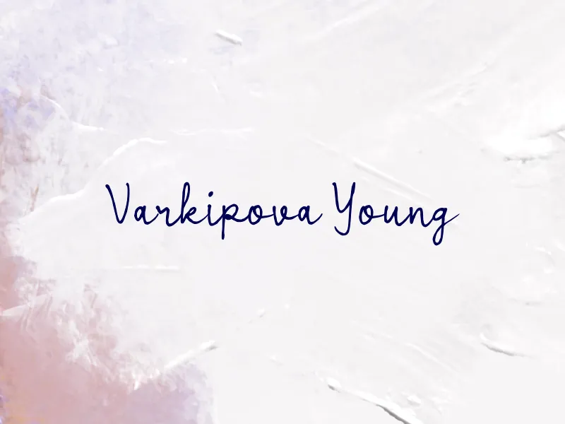 Varkipova Young author illustration