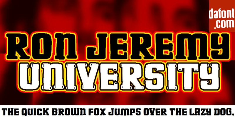 Ron Jeremy University author illustration