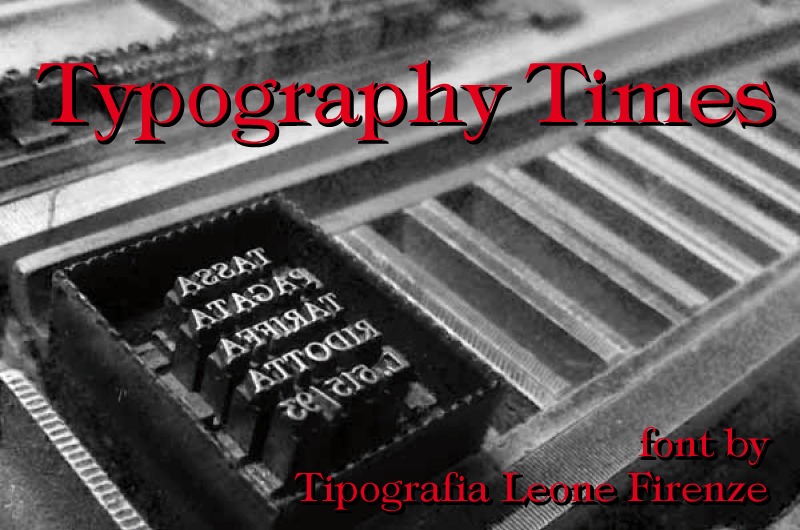 Typography times author illustration