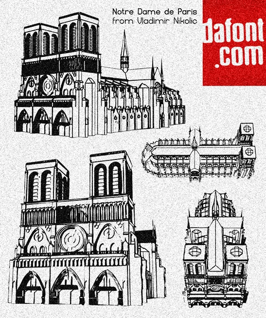 Notre Dame de Paris author illustration