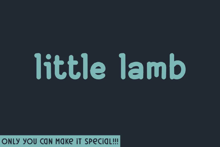 Little Lamb author illustration