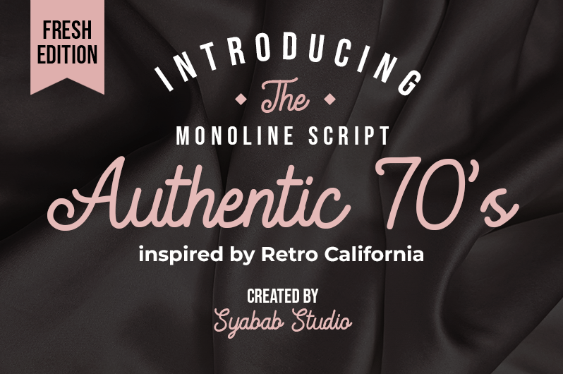 Authentic 70's author illustration