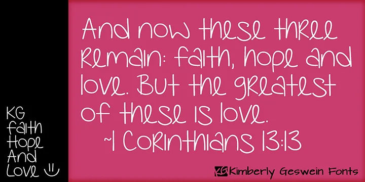 KG Faith Hope and Love author illustration