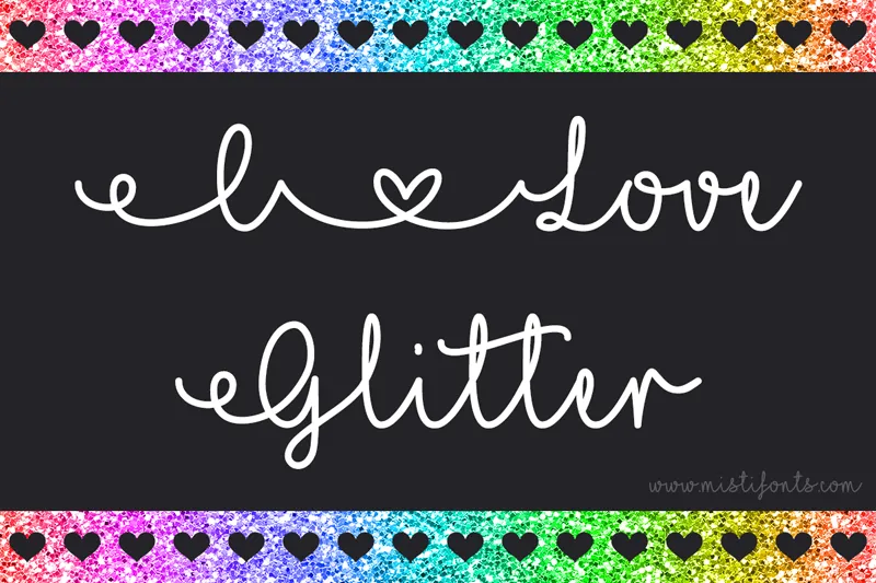 Mf I Love Glitter author illustration