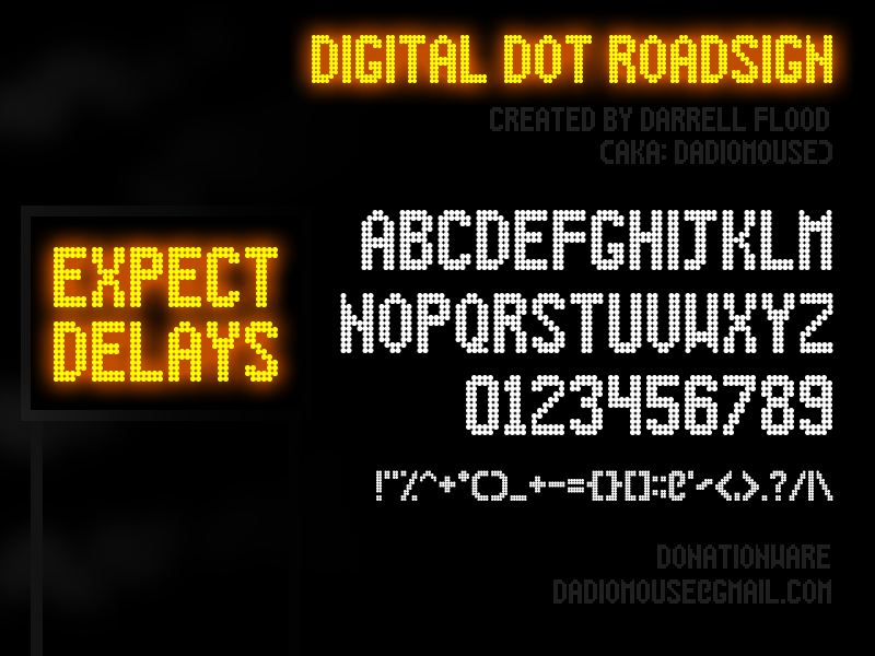 Digital Dot Roadsign author illustration