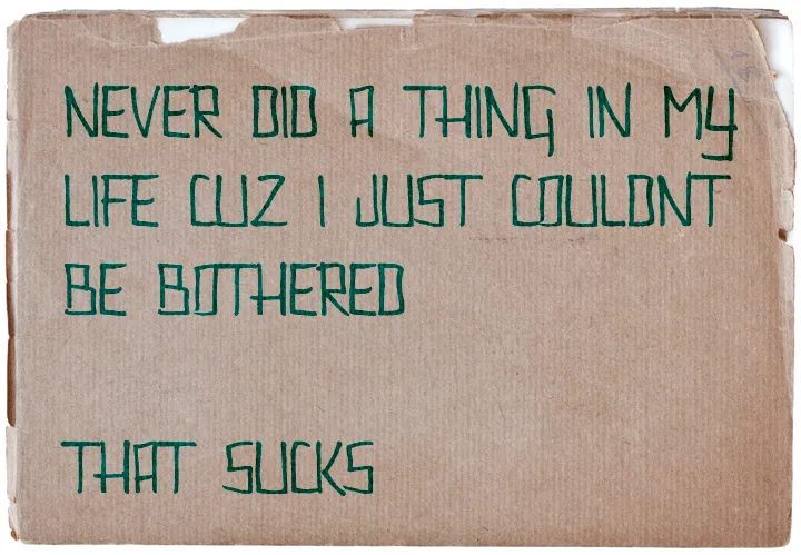 Couldn't Be Bothered author illustration