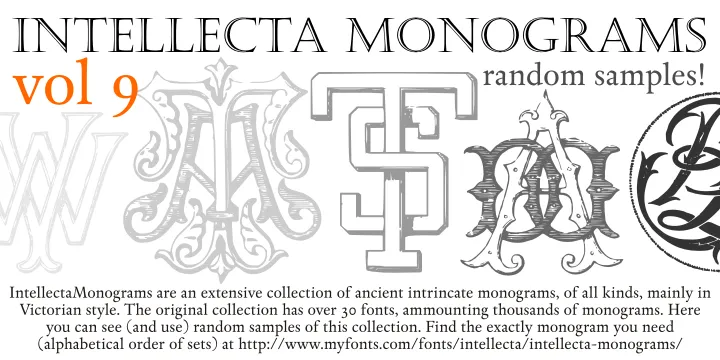 Intellecta Monograms Random Samples Nine author illustration