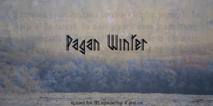 Pagan Winter author illustration