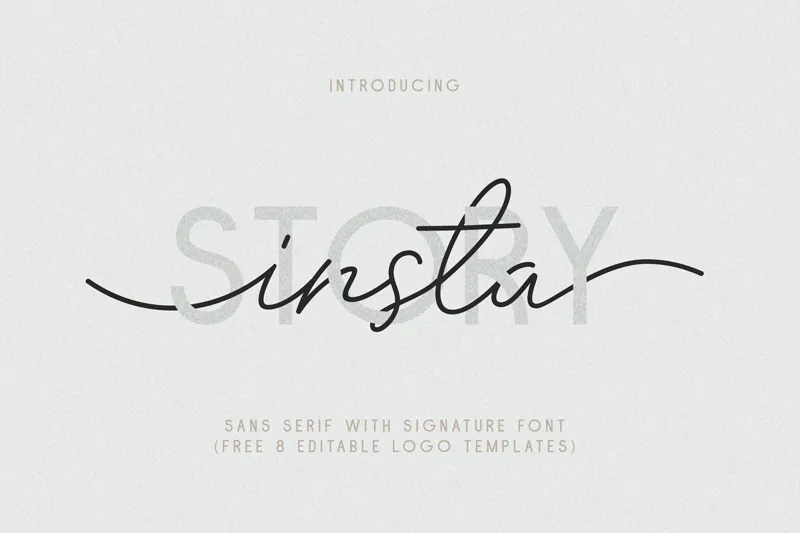 Insta Story Signature author illustration