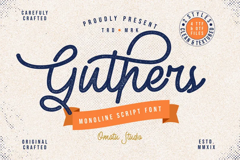 Guthers Textured author illustration