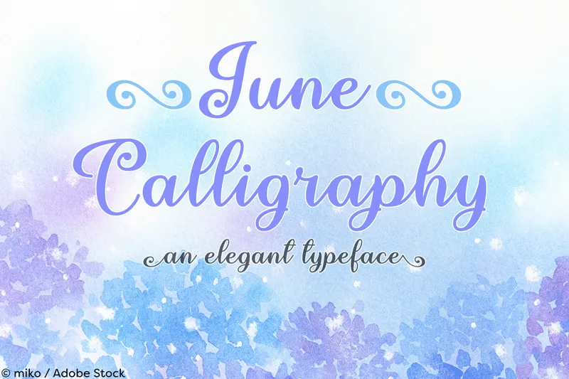 June Calligraphy author illustration