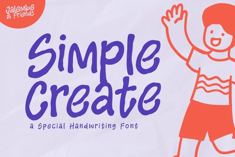 Simple Create author illustration