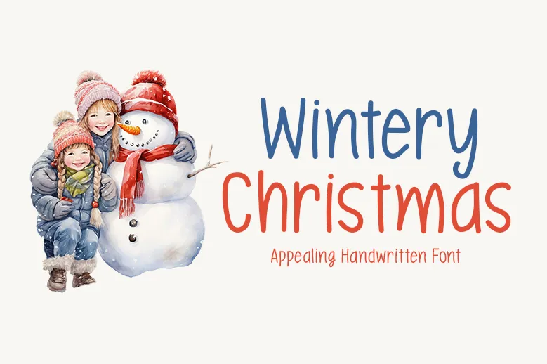 Wintery Christmas author illustration