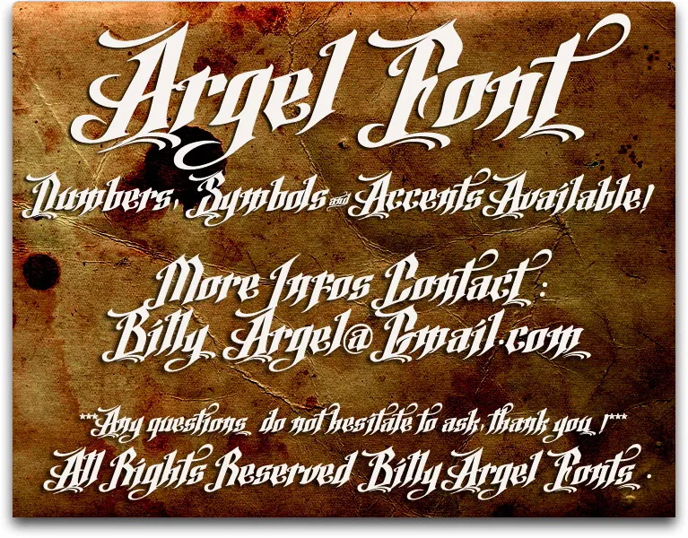 Argel Font author illustration