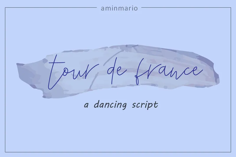 Tour de France author illustration