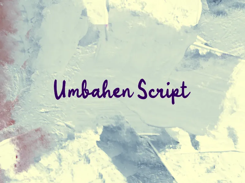 Umbahen Script author illustration