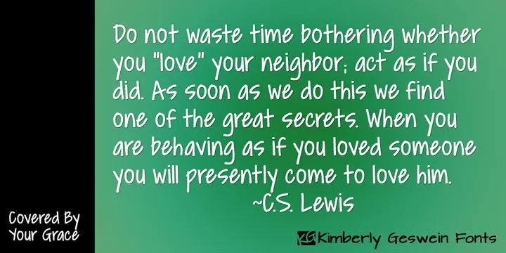 Covered By Your Grace author illustration