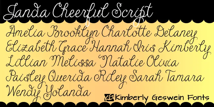 Janda Cheerful Script author illustration